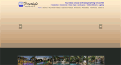 Desktop Screenshot of freestylepoolspa.com